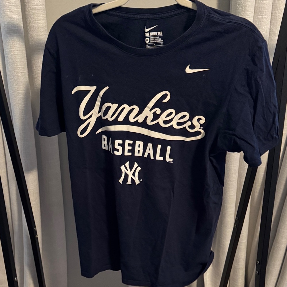 Nike Navy Yankees Tee with White Logo